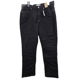 Levi's Jeans  16 Classic Straight Black Mid Rise Easy Through Hip & Thigh NEW